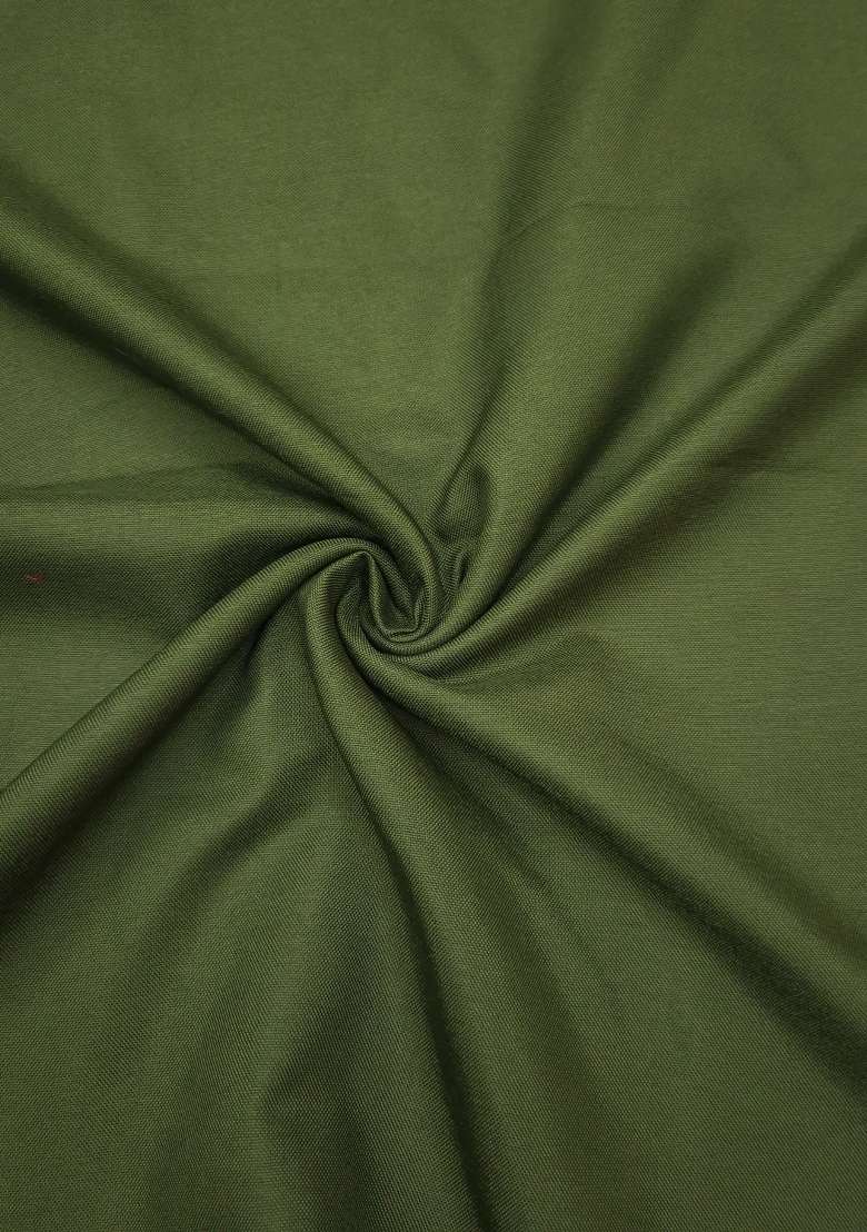Green Embroidery Silk Material Suit Set - Indya
