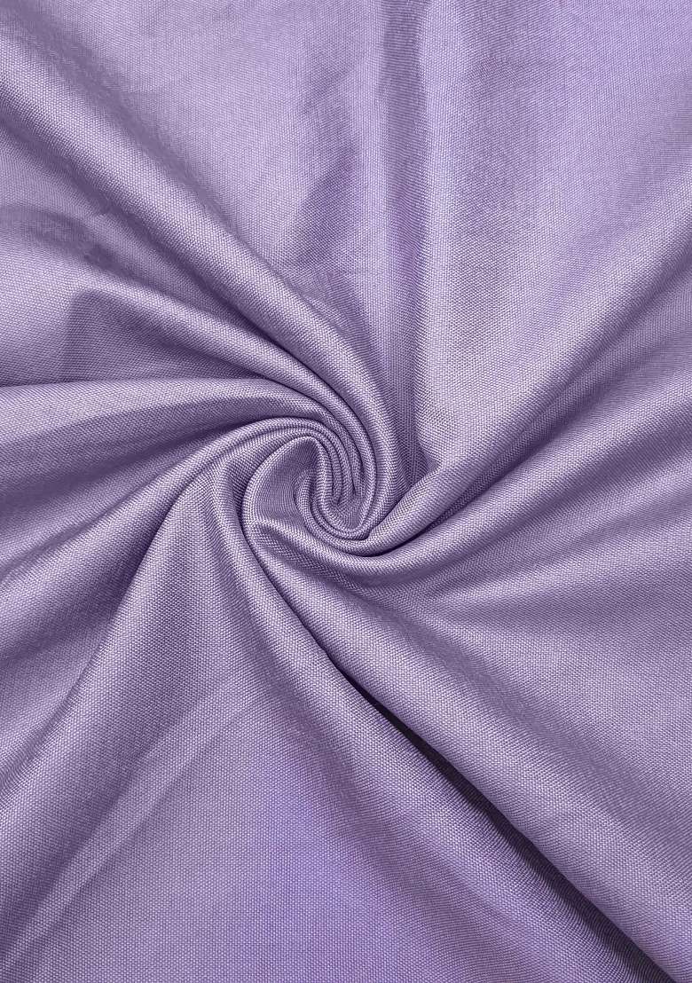 Lavender Embroidery Cotton Material Suit Set - Indya