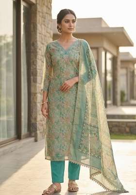 Multicolor Printed Cotton Material Suit Set