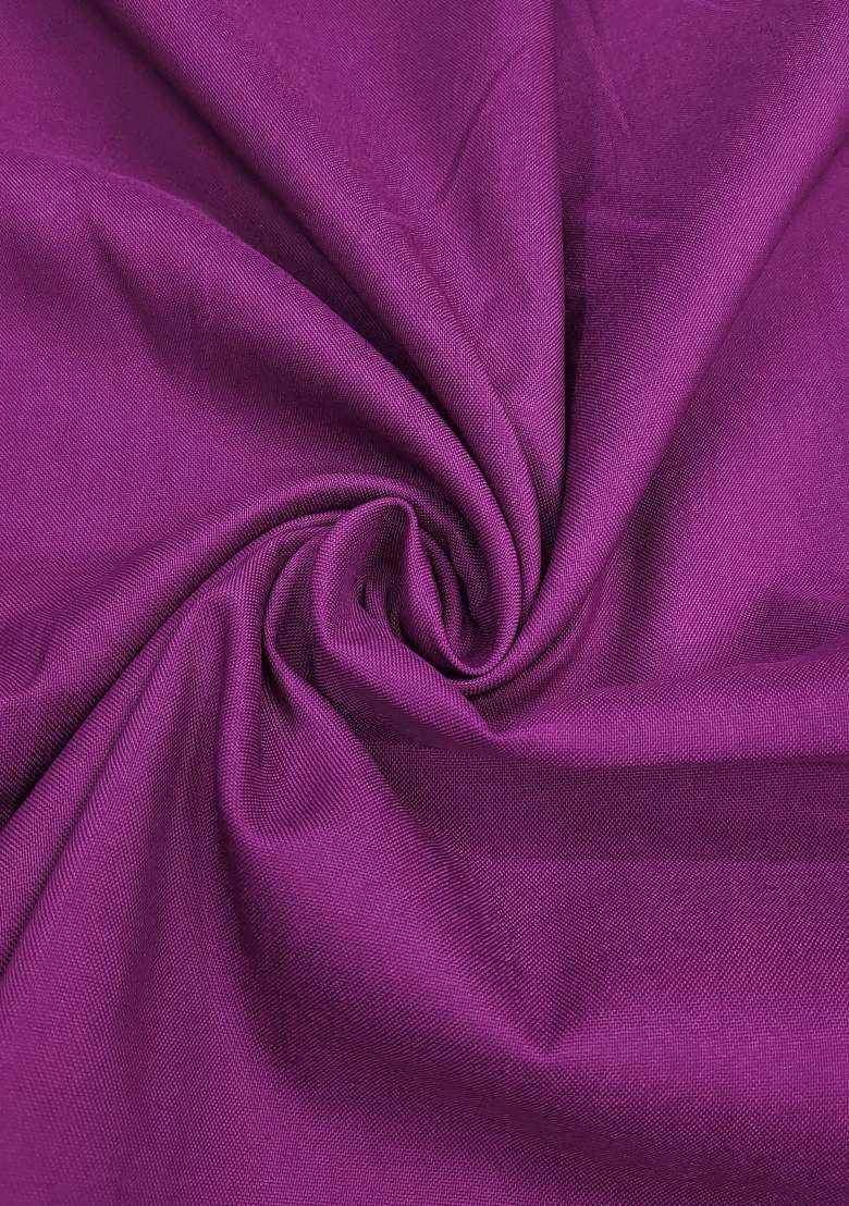 Purple Weaving Work Cotton Material Suit Set - Indya