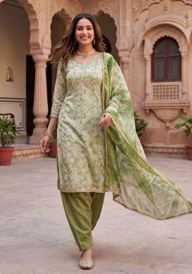 Multicolor Printed Cotton Material Suit Set