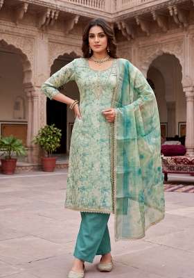 Multicolor Printed Cotton Material Suit Set