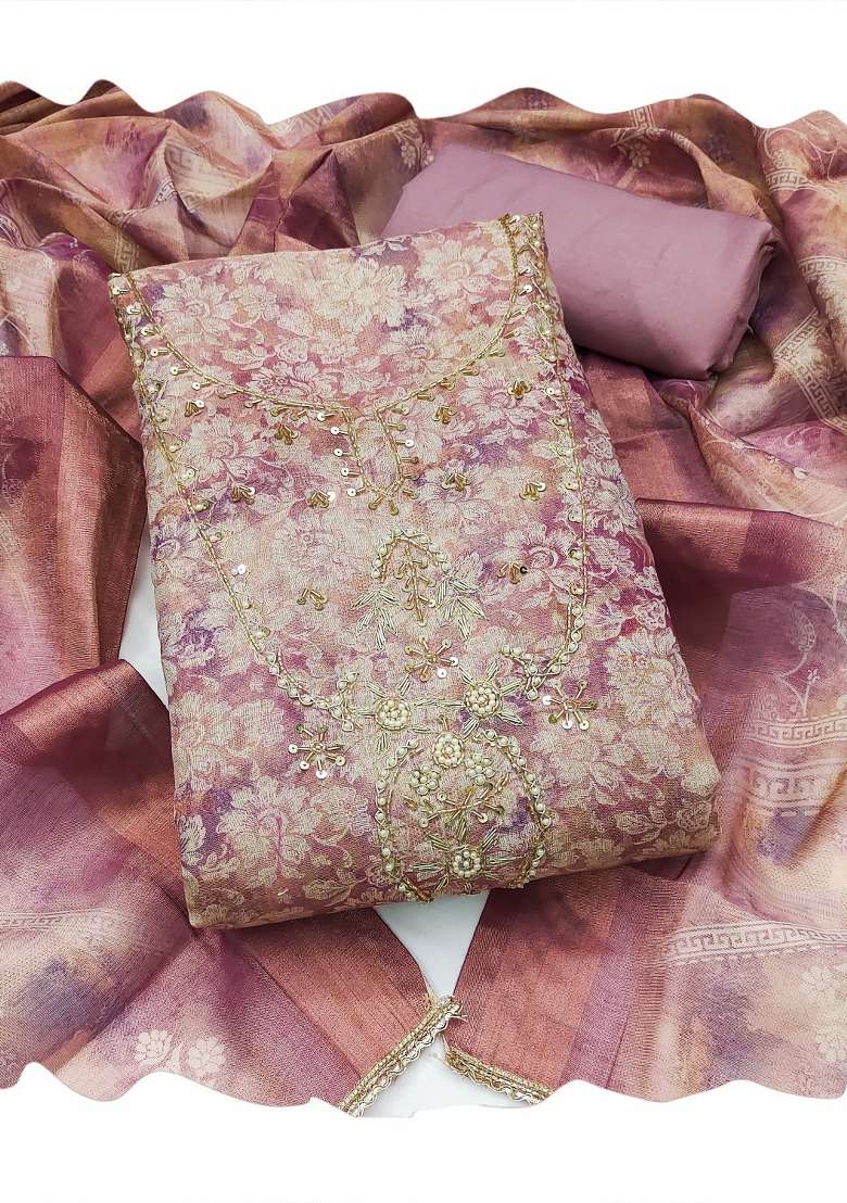 Multicolor Printed Cotton Material Suit Set - Indya