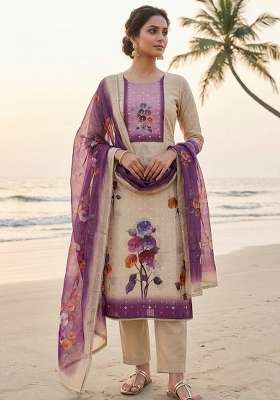 Multicolor Printed Cotton Material Suit Set