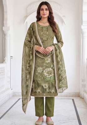 Multicolor Printed Cotton Material Suit Set