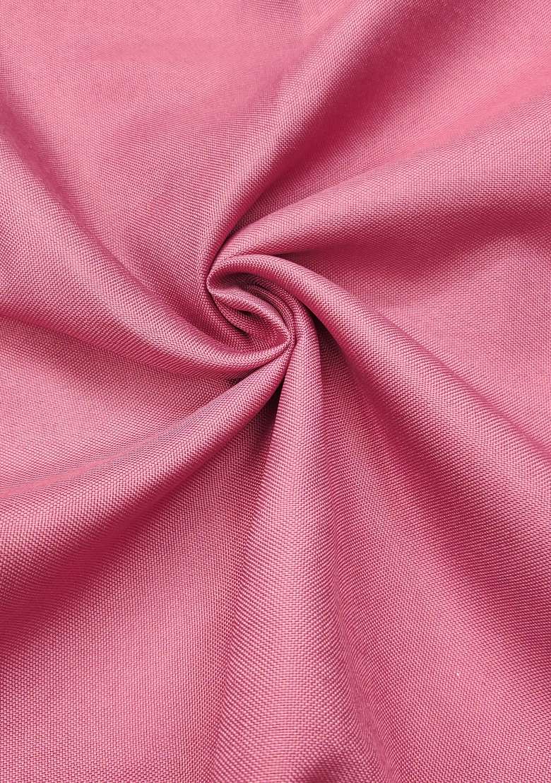 Pink Weaving Work Cotton Material Suit Set - Indya