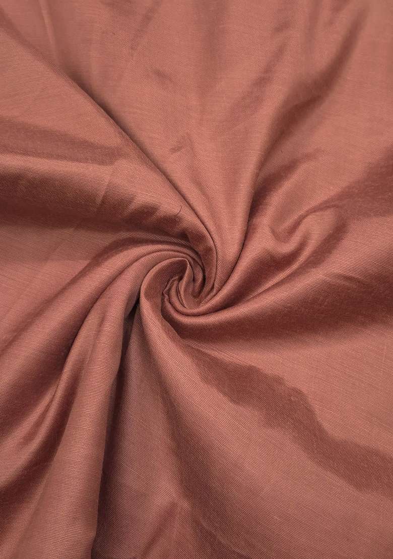 Rust Weaving Work Silk Material Suit Set - Indya