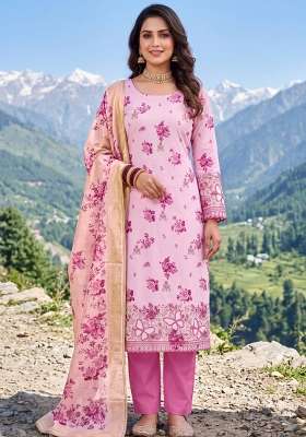 Multicolor Printed Cotton Material Suit Set