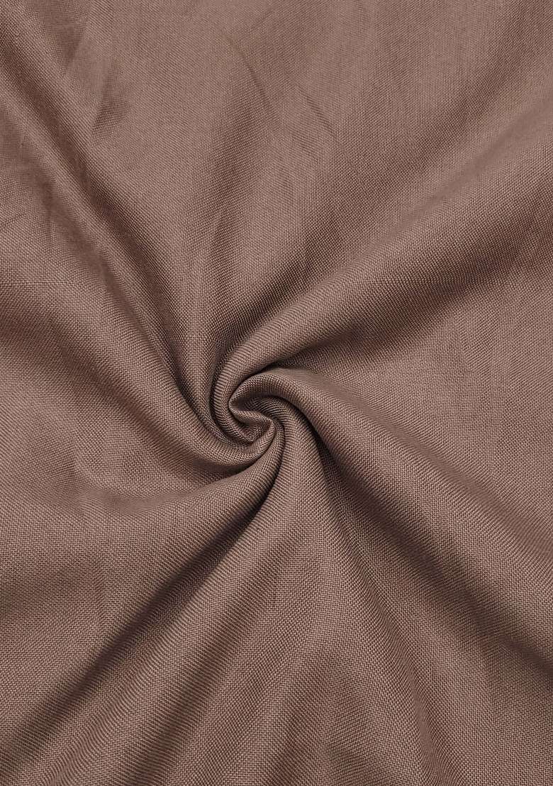 Brown Embroidery Silk Material Suit Set - Indya