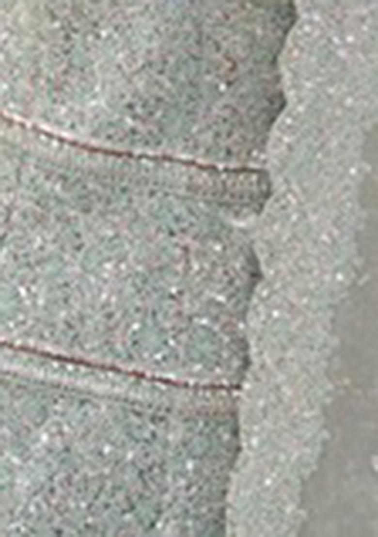 Grey Sequin Embroidered Soft Net Lehenga Set