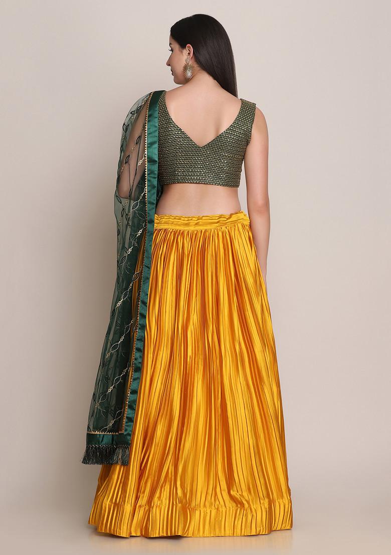 Yellow Embellished Lehenga Set