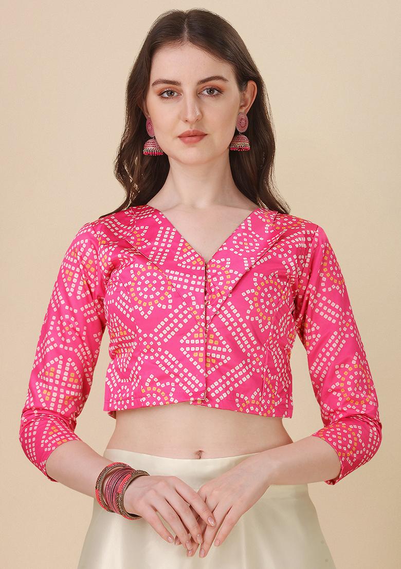 Baby Pink Printed Lehenga Set