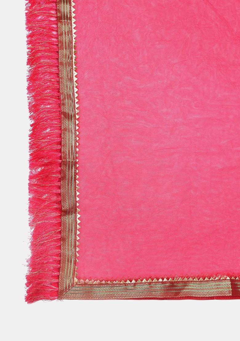 Rama Green Gold Woven Jacquard Silk Lehenga Set