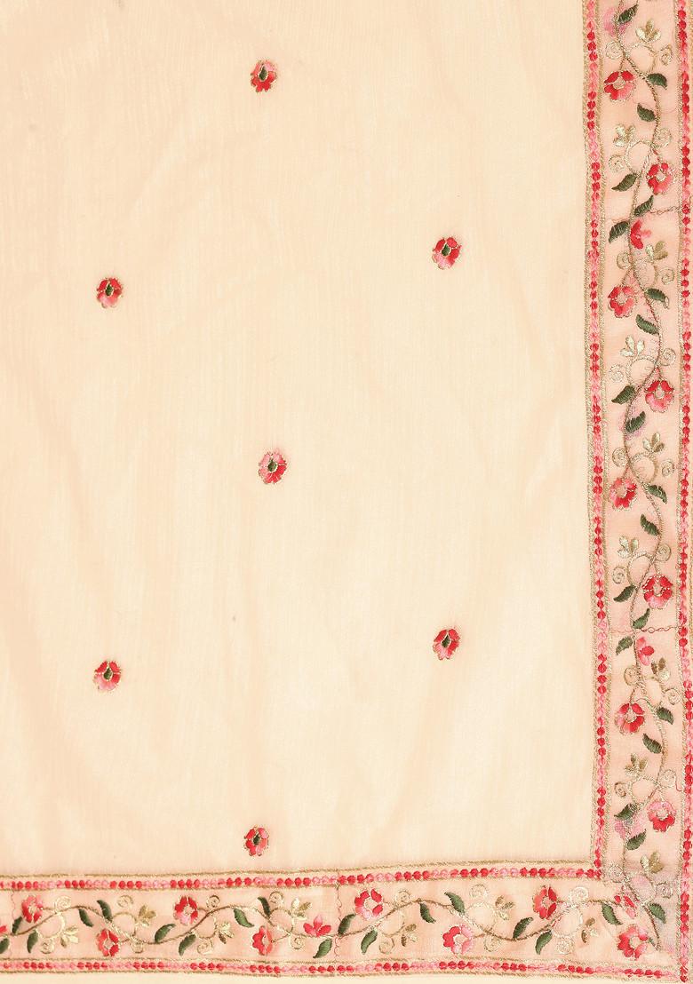 Pink Sequin Embroidered Heavy Net Lehenga Set