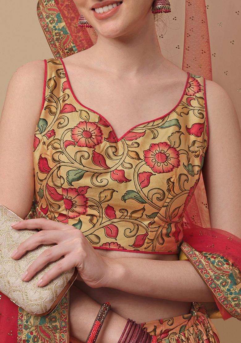 Multicolour Printed Lehenga Set