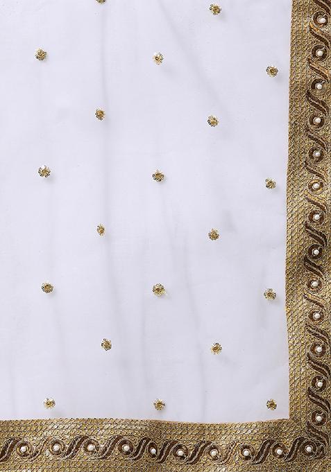 Off White Lehenga Choli Heavy Banglori