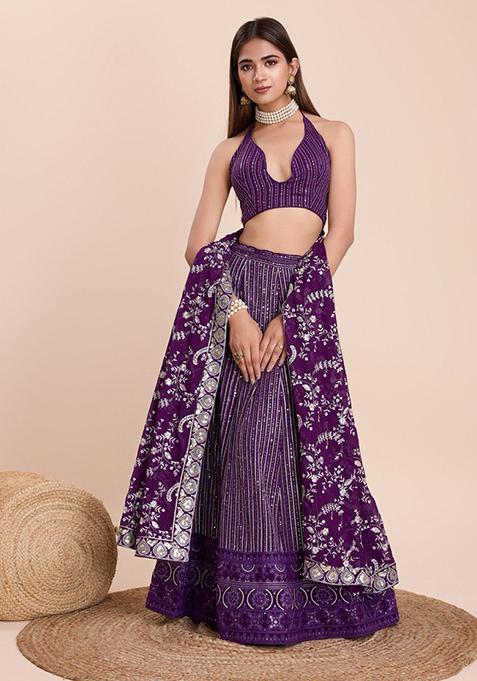 Premium Faux Georgette Lehenga Set