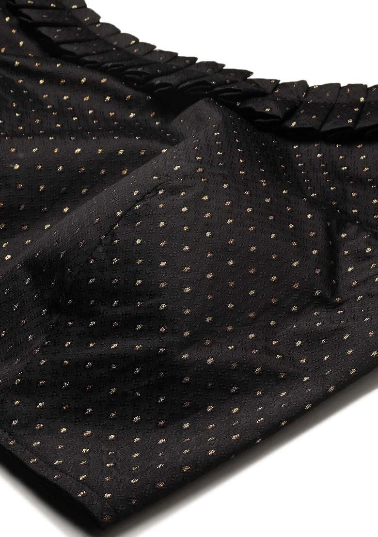 Multicolor Printed Silk Lehenga Set