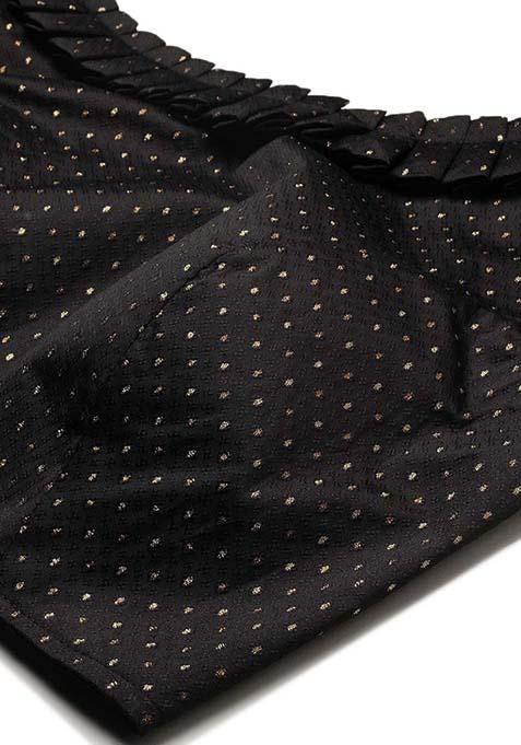 Multicolor Printed Silk Lehenga Set