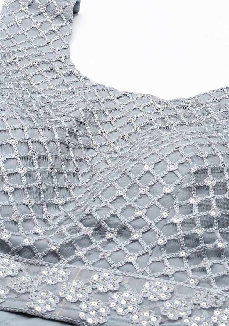 Green Sequin Embroidered Lehenga Set With Dupatta