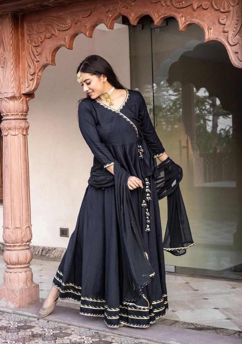 Blue Embroidered Rayon Lehenga set