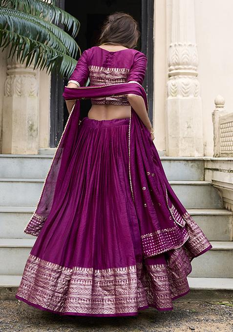 Snuggle Spot Women's Chanderi Self Design Dupatta (Wine, Length: Free Size)