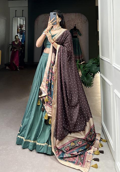 Premium Heavy Chinon Silk Lehenga Set – Grand Flair