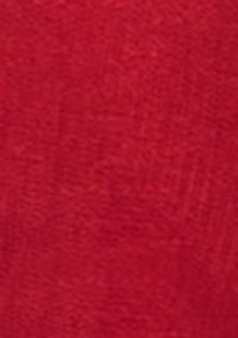 Dark Red Embroidered Net Lehenga Set