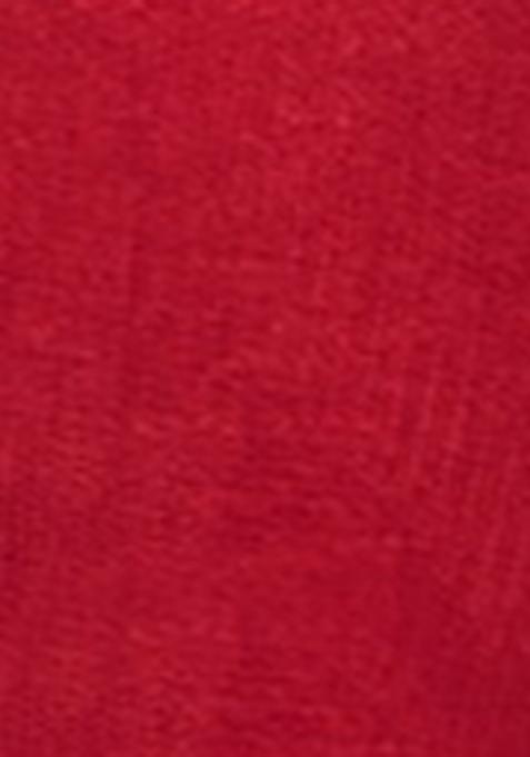 Dark Red Embroidered Net Lehenga Set