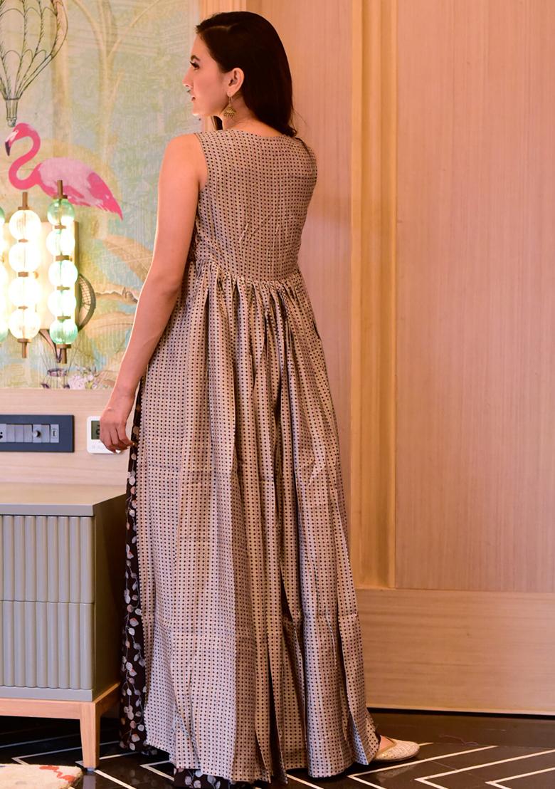 Wine Printed Muslin Plazzo Set ( F Set)