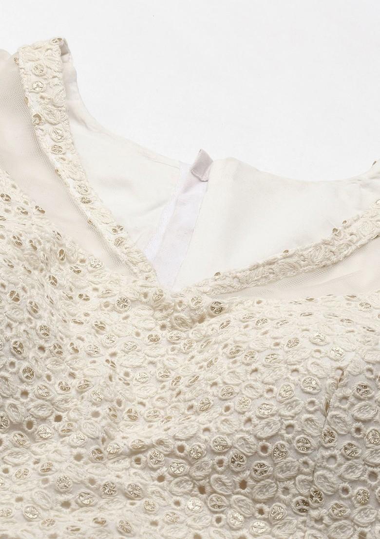 Green Sequin Embroidered Poly Blend Lehenga Set