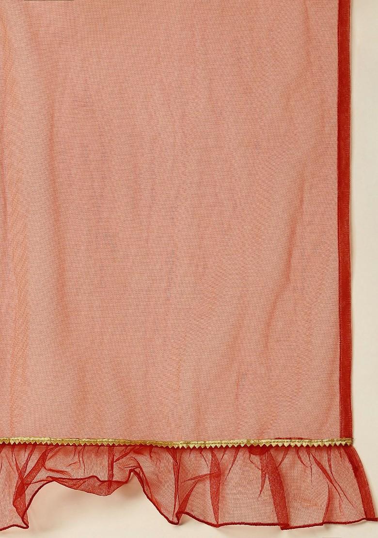 Grey Sequin Embroidered Poly Blend Lehenga Set