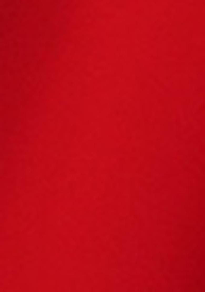 Red Solid Georgette Lehenga Set