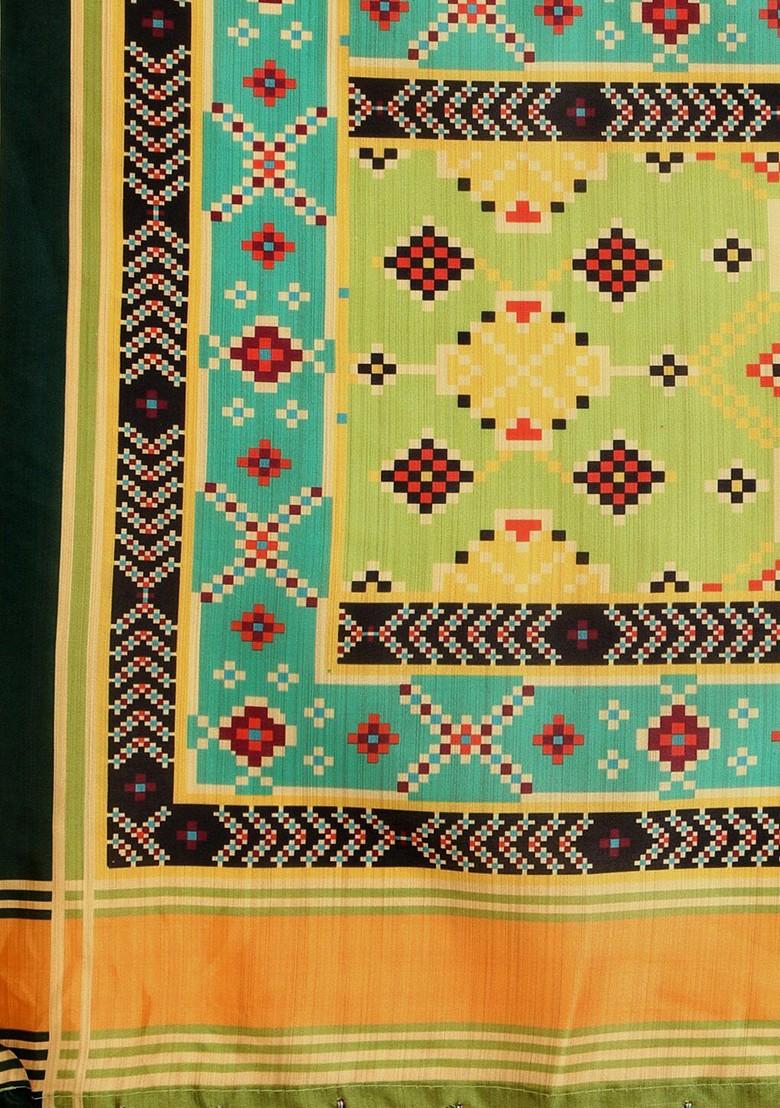 Pink Solid Poly Blend Lehenga Set