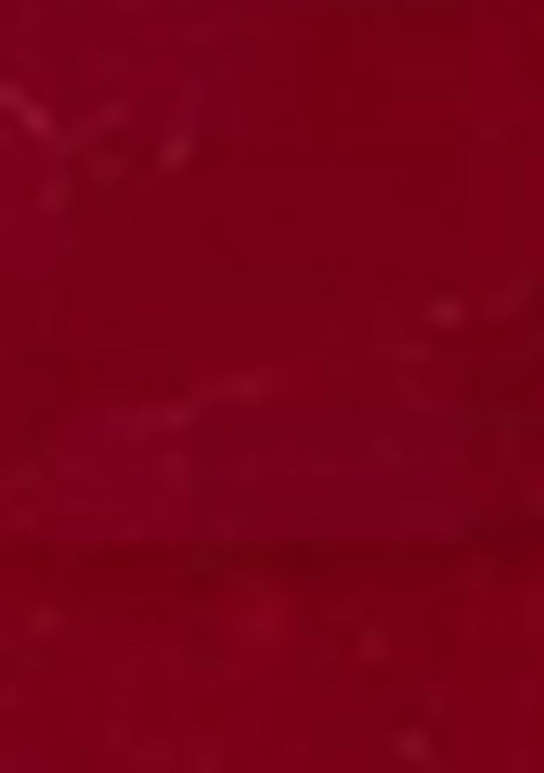 Rani Pink Embroidered Velvet Lehenga Set