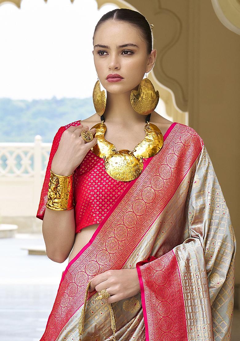 Sky Blue Embroidered Net Lehenga Set