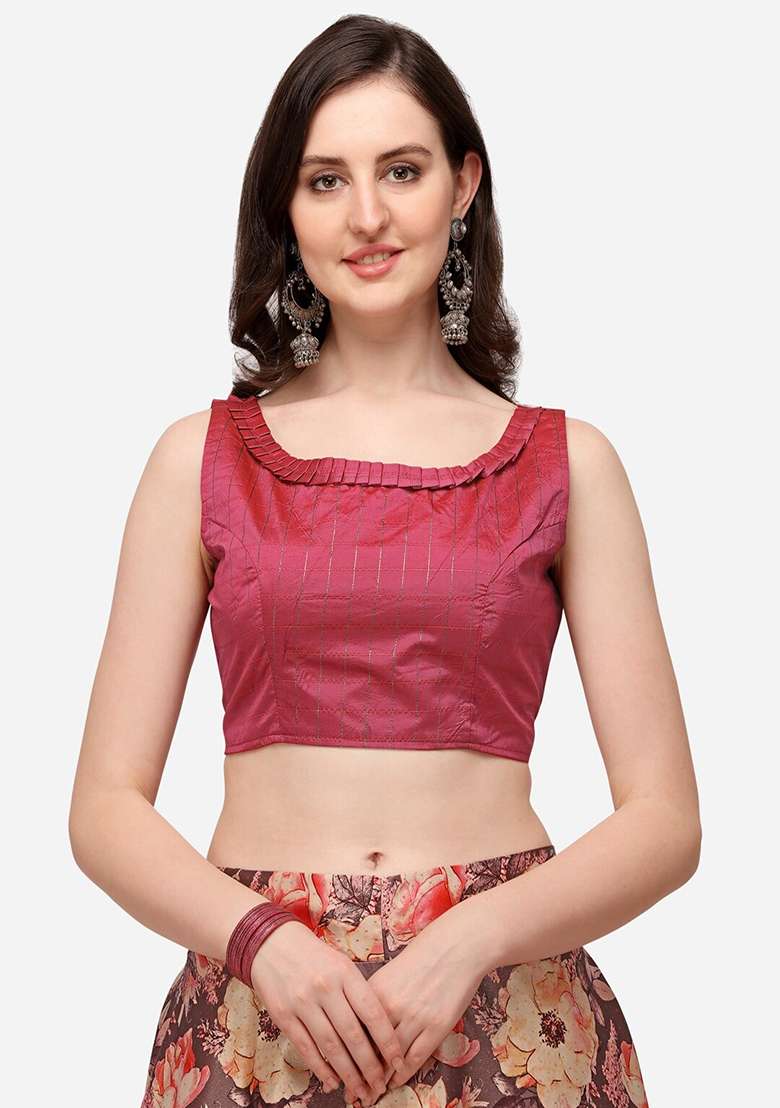 Multicolor Printed Satin Silk Lehenga Set - Indya