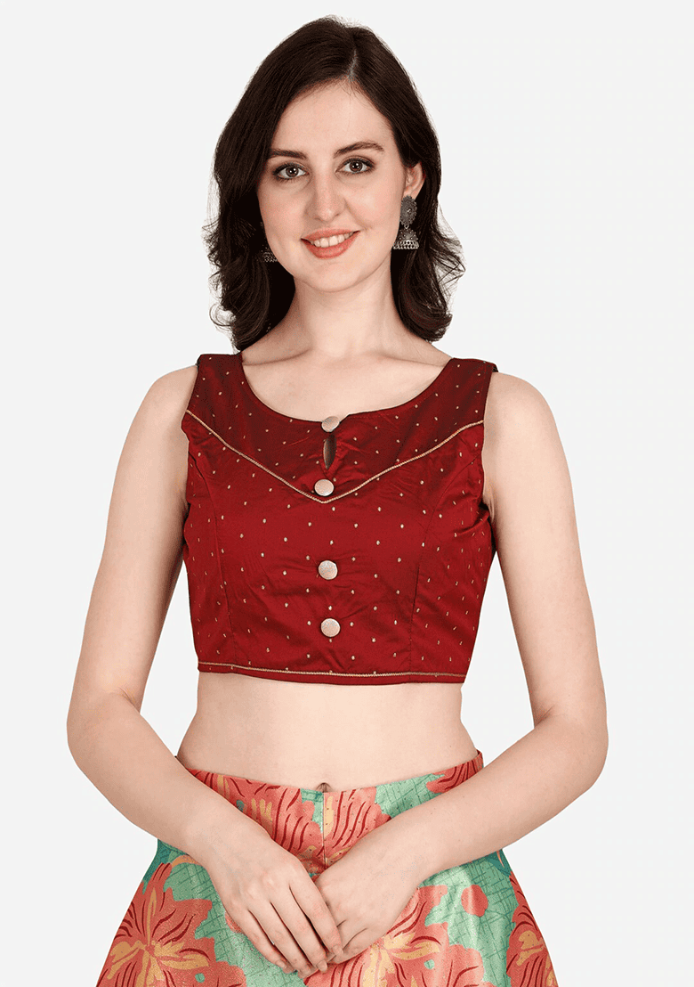 Multicolor Printed Satin Silk Lehenga Set