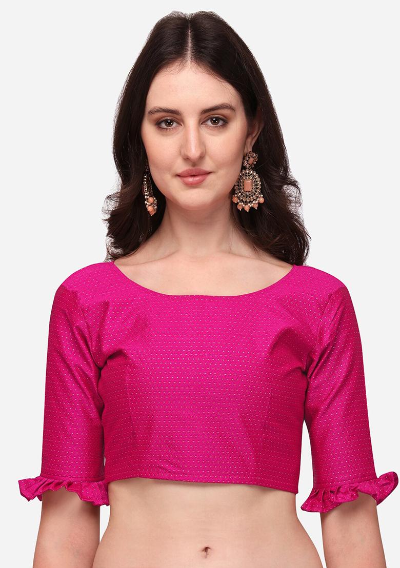 Multicolor Printed Satin Silk Lehenga Set