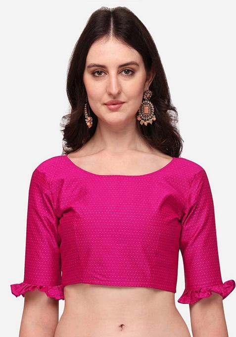 Multicolor Printed Satin Silk Lehenga Set