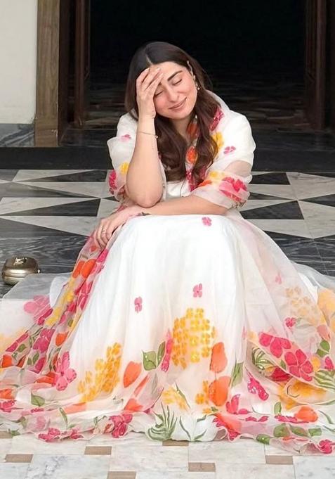 Multicolor embroidered Silk Lehenga Set With Dupatta