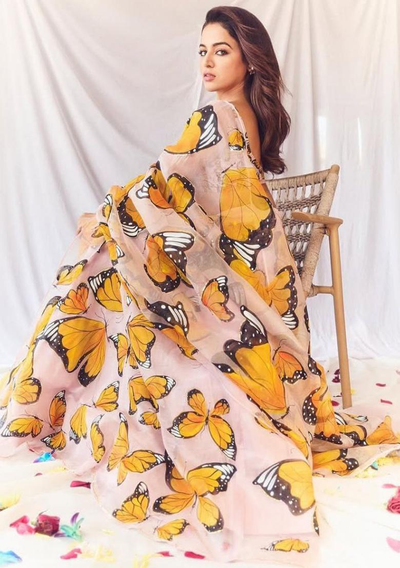 Multicolor embroidered Silk Lehenga Set With Dupatta