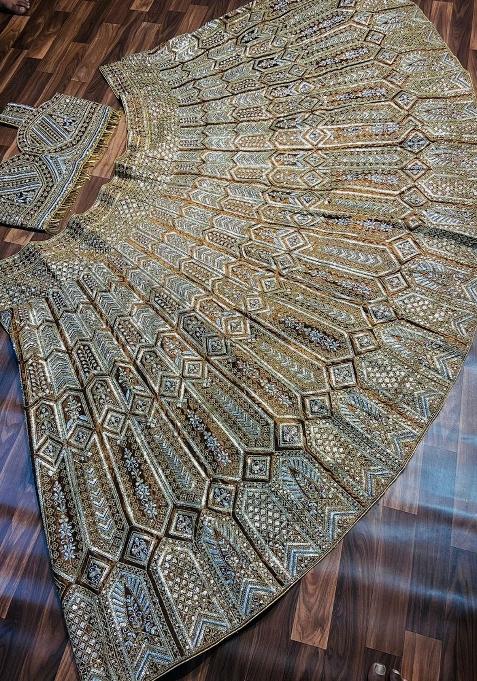 Yellow embroidered Viscose Lehenga Set With Dupatta