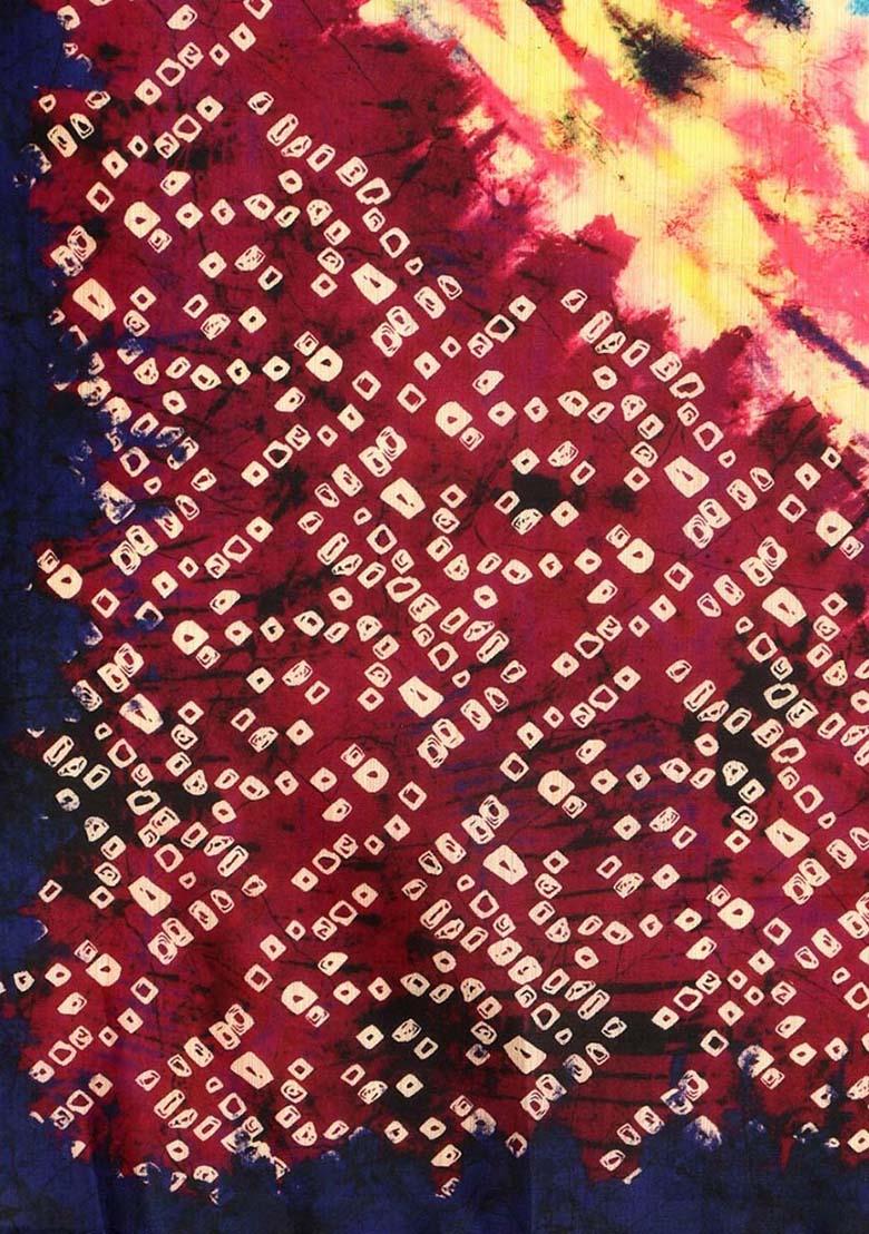 Multi Embroidered Silk Lehenga Set With Dupatta