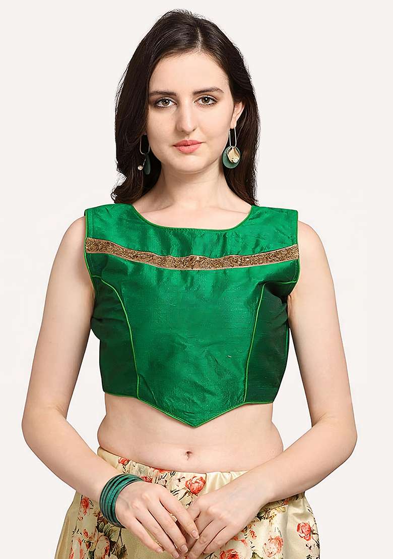Cream Embroidered Silk Lehenga Set With Dupatta - Indya