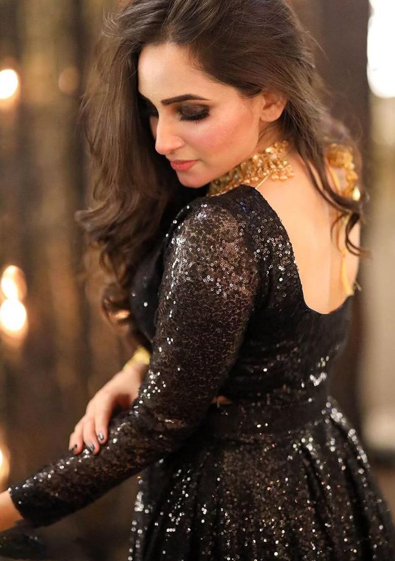 Multi Embroidered Silk Lehenga Set With Dupatta