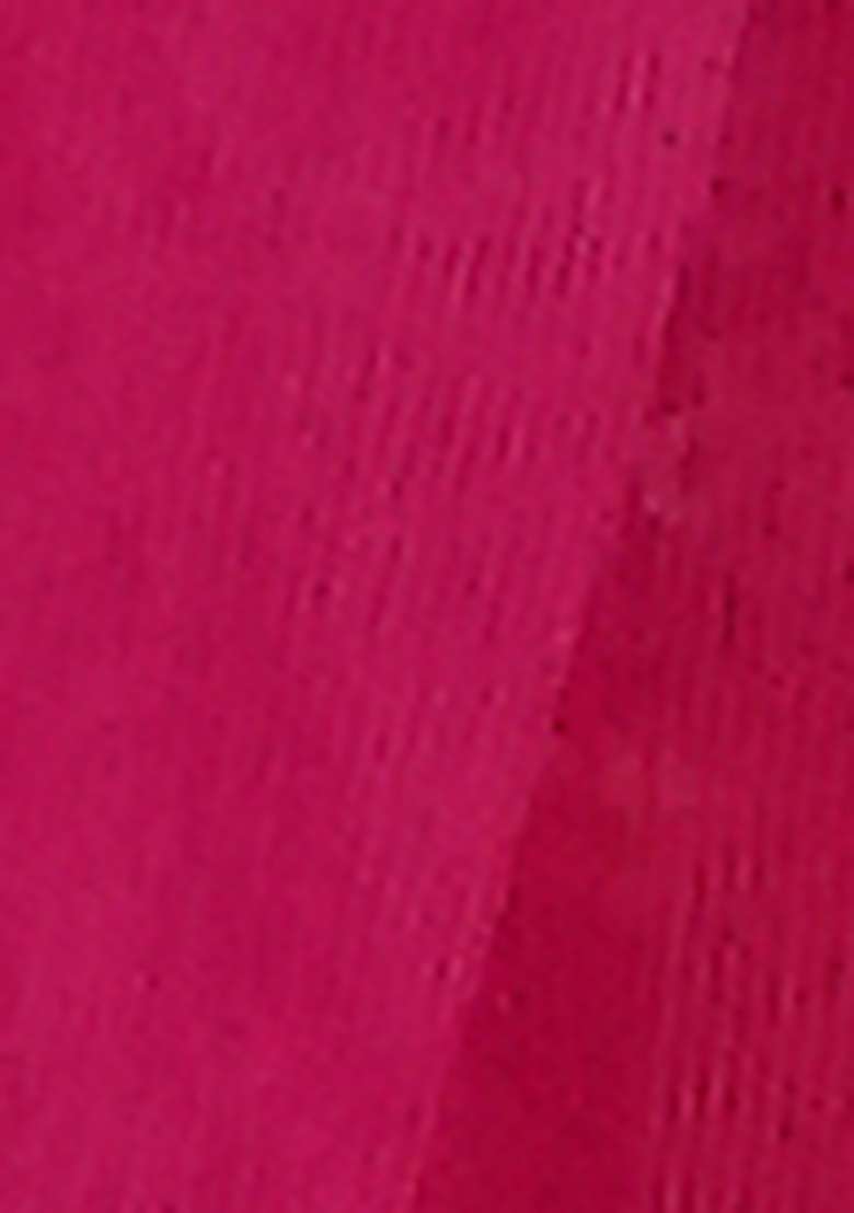 Hot Pink Embroidered Organza Lehenga Set With Dupatta - Indya