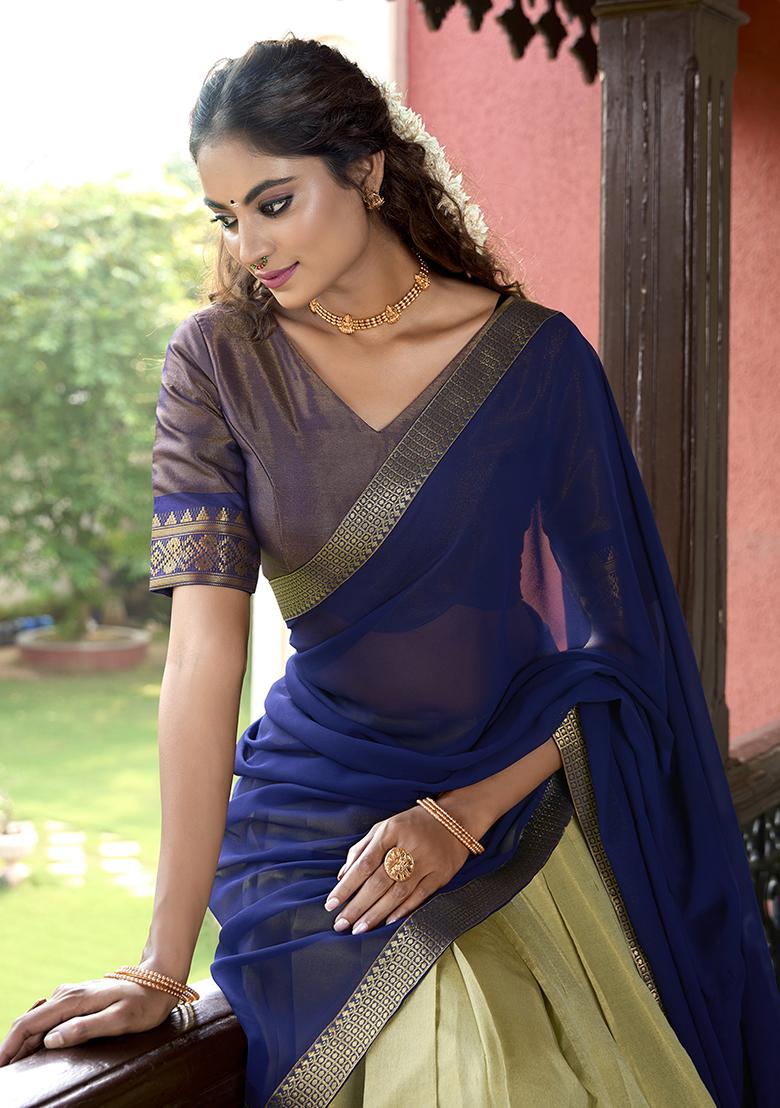 Pista Embroidered Silk Lehenga Set With Dupatta