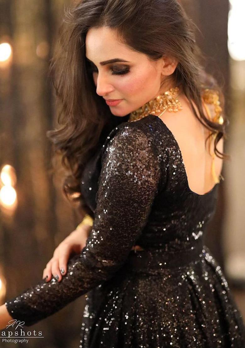 Multi Color Embroidered Georgette Lehenga Set With Dupatta - Indya