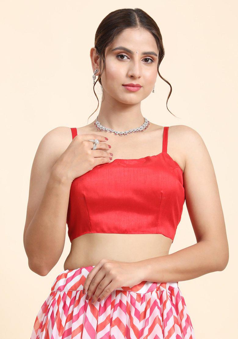 Multi Color Sequence Embroidery Georgette Lehenga Set With Dupatta